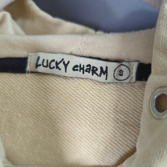 BKYS Lucky Charm Hoodie Sweatpants Set Mens S Yellow Cotton - Picture 5 of 16